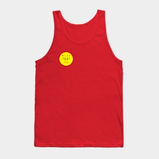 Yellow 5 speed manual shifter logo Tank Top